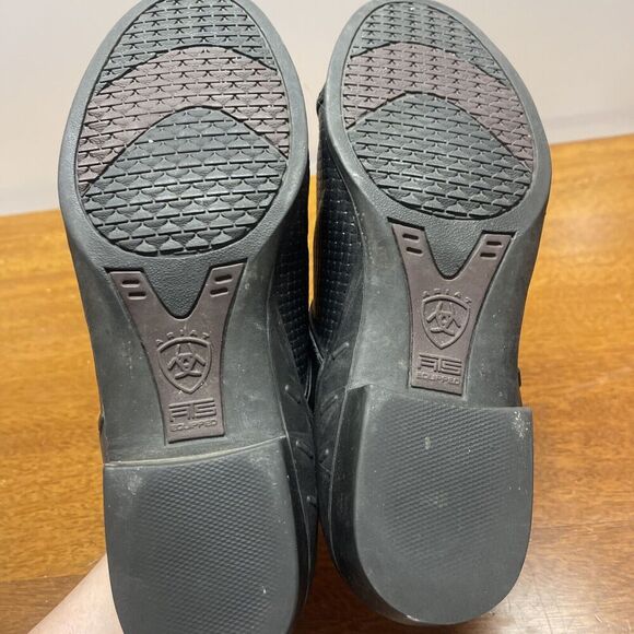 Ariat Womens Clogs Shoes Black Leather Heel Slip Ons (size 7.5B) Comfort Walking - Picture 10 of 12